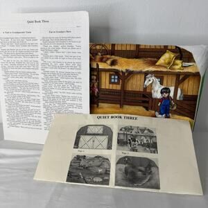 Vintage 1986 Betty Lukens Quiet Book Three Grandma Grandpa Farm Felt Kit Uncut